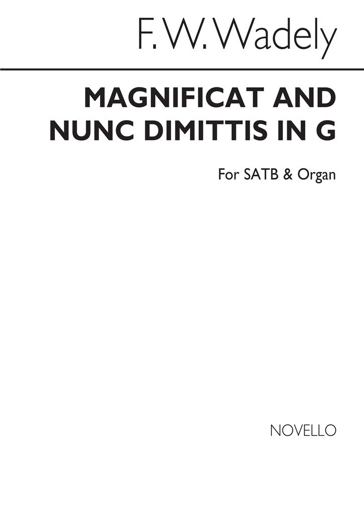 Magnificat And Nunc Dimittis In G Satb